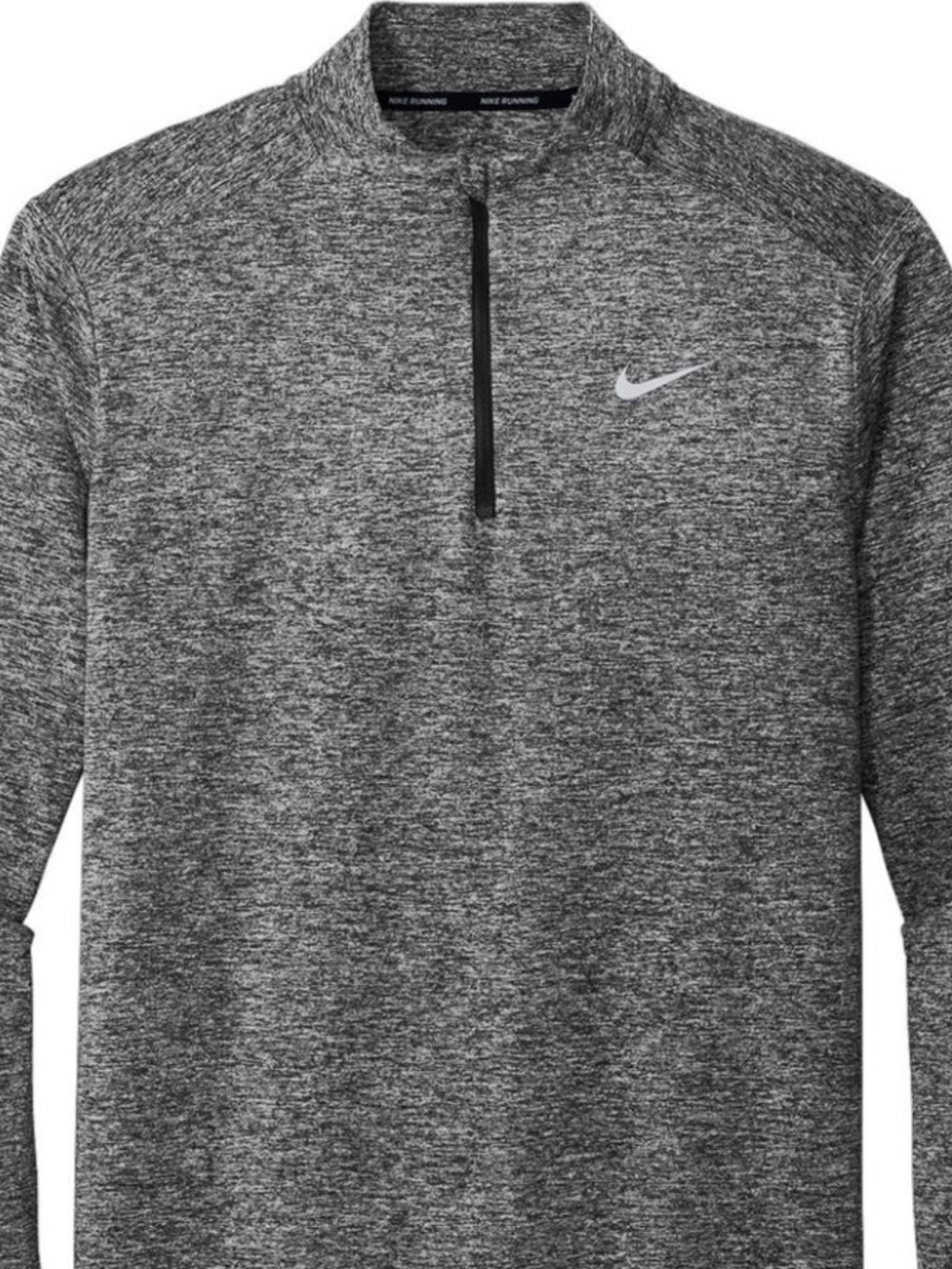 Nike Men's Dri-FIT Heathered Gray 1/4 Zip Performance Jacket